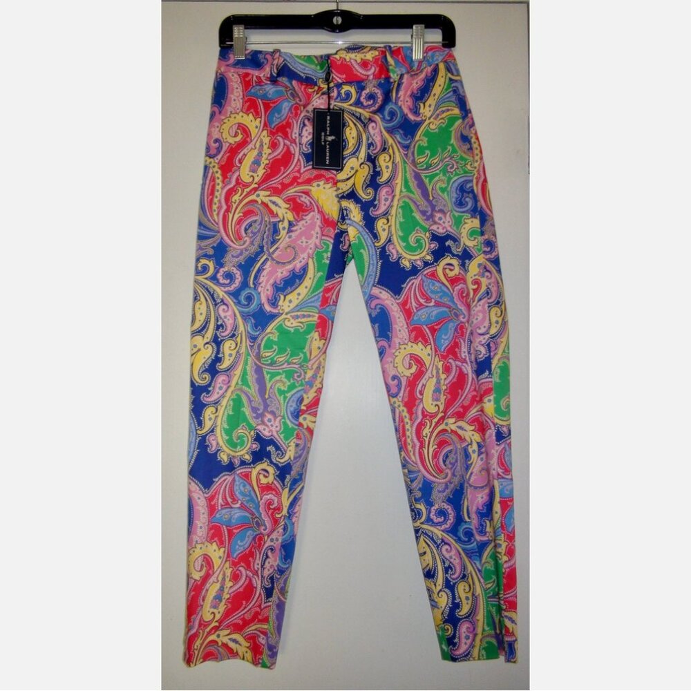 Ralph Lauren Golf Paisley Capri Pants